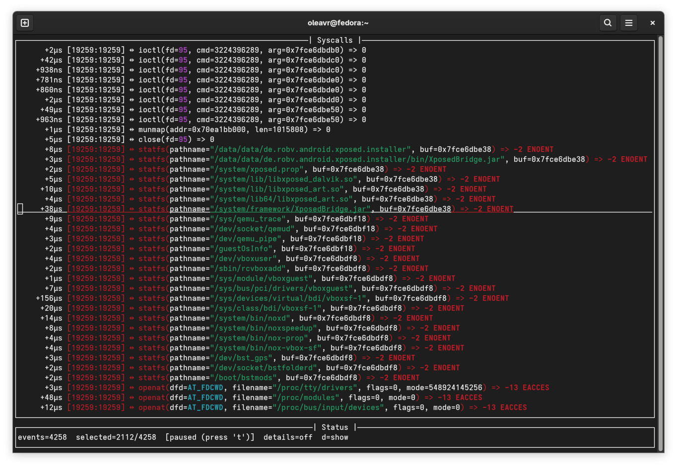 frida-strace-android
